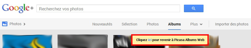 Picasa dans Googleplus