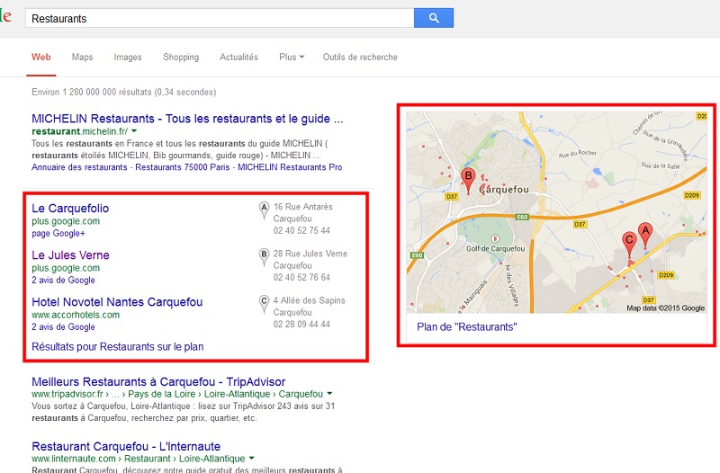 Geolocalisation Google